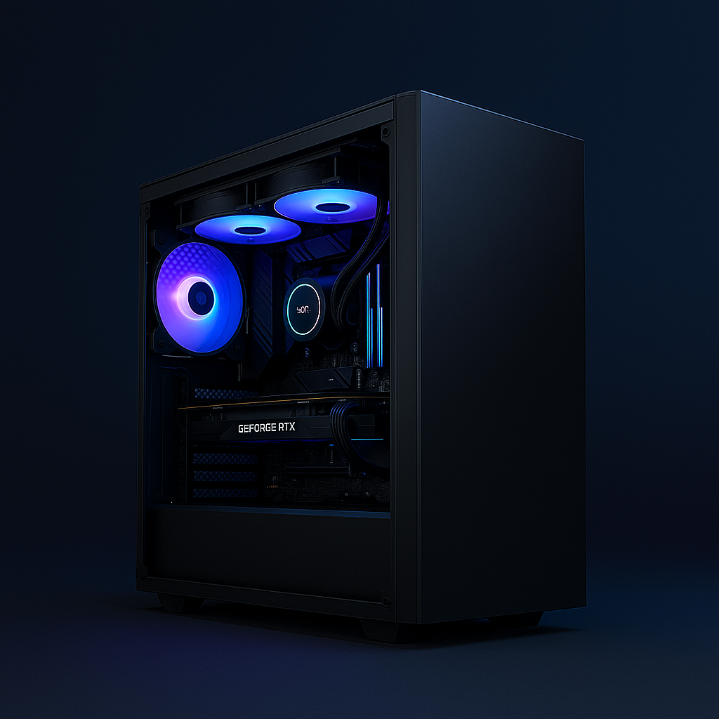 Custom-built PC setup